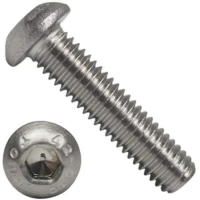 Винт с полукруглой головкой и внутренним шестигранником М10х65 DIN 7380 нержавеющая сталь А2